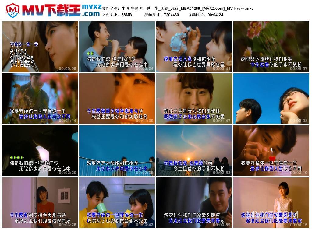 牛飞-守候你一世一生_国语_流行_MEA01269